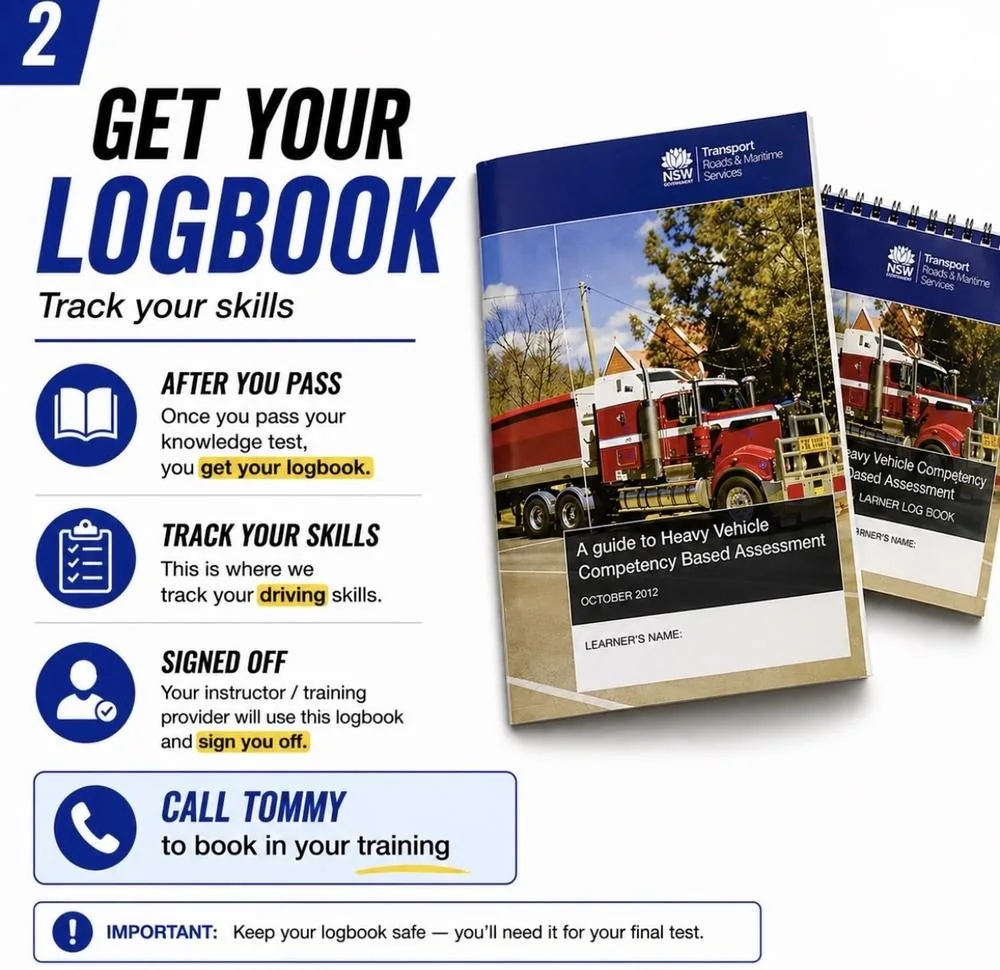 Step 2: get your heavy vehicle logbook