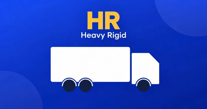 HR licence: three-axle rigid truck